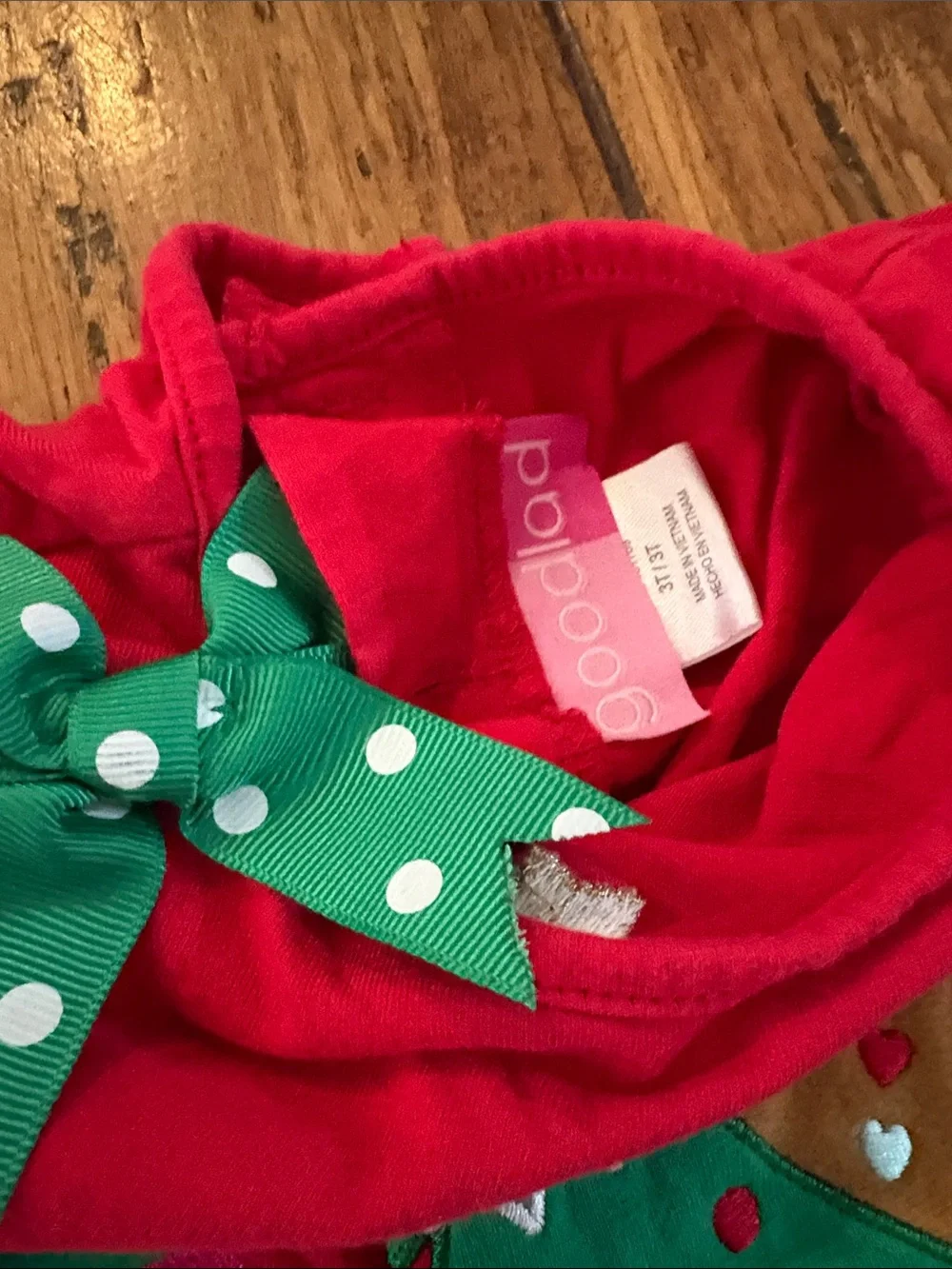 Red & Green Holiday Girls Bundle Matching Set 2T